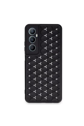 Evimdeyokyok Realme C65 Kılıf Petek Silikon Kapak - Siyah