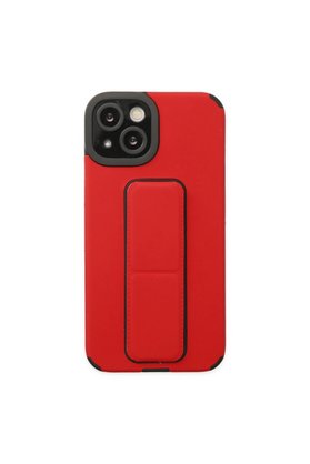 Evimdeyokyok Apple İphone 14 Plus Kılıf Mega Standlı Silikon - Kırmızı