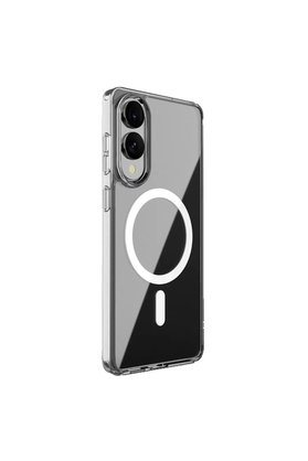 Evimdeyokyok Samsung Galaxy S25 Edge Kılıf Magneticsafe Şeffaf Silikon - Şeffaf