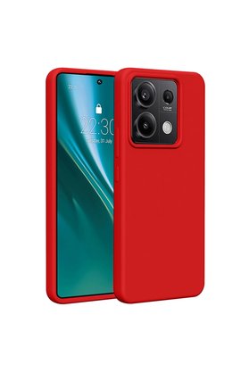 Evimdeyokyok Xiaomi Redmi Note 13 Pro 4G Kılıf First Silikon - Kırmızı