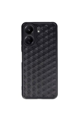 Evimdeyokyok Xiaomi Redmi 13C Kılıf Petek Silikon Kapak - Siyah