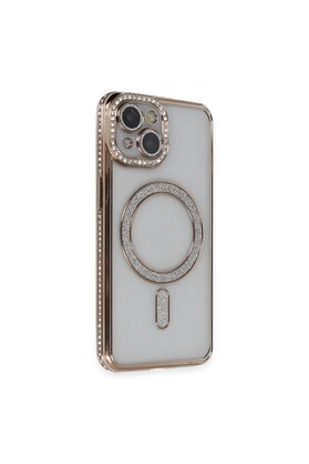 Evimdeyokyok Apple İphone 13 Kılıf Joke Simli Magneticsafe Kılıf - Gold