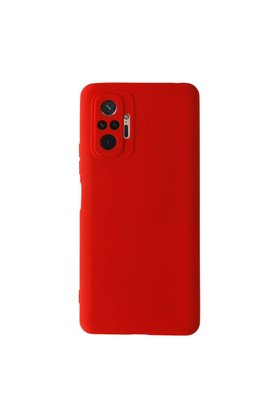 Evimdeyokyok Xiaomi Redmi Note 10 Pro Kılıf Nano İçi Kadife Silikon - Kırmızı