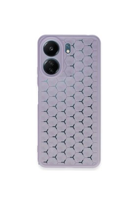 Evimdeyokyok Xiaomi Redmi 13C Kılıf Petek Silikon Kapak - Lila