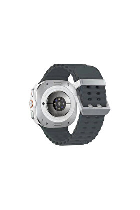 Evi̇mdeyokyok Watch 7 Ultra Kr417 Rug Si̇li̇kon Kordon - Koyu Gri̇