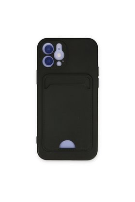 Evimdeyokyok Apple İphone 12 Kılıf Kelvin Kartvizitli Silikon - Siyah