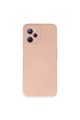 Evimdeyokyok Realme C35 Kılıf Nano İçi Kadife Silikon - Pudra