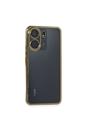 Evi̇mdeyokyok Xi̇aomi̇ Redmi̇ 13C Kılıf Razer Lensli̇ Si̇li̇kon - Gold