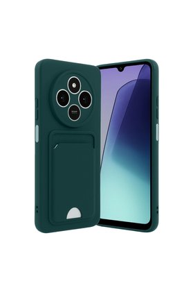 Evimdeyokyok Xiaomi Redmi 14C Kelvin Kartvizitli Silikon - Koyu Yeşil