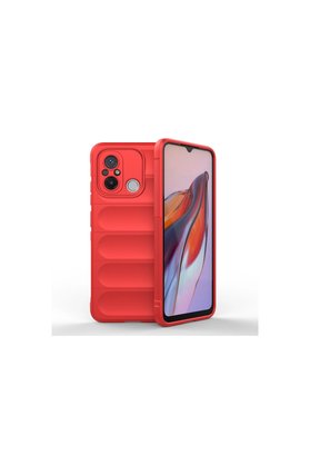 Evimdeyokyok Xiaomi Redmi 12C Kılıf Optimum Silikon - Kırmızı