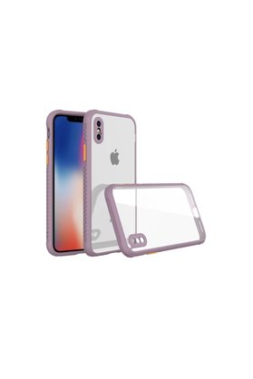 Evimdeyokyok Apple İphone Xs Max Kılıf Miami Şeffaf Silikon - Açık Mor