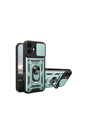 Evi̇mdeyokyok Apple İphone 17 Pars Lens Yüzüklü Si̇li̇kon - Yeşi̇l