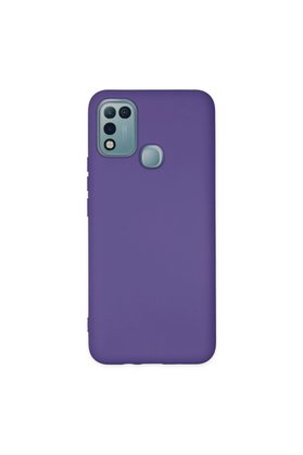 Evimdeyokyok İnfinix Hot 10 Play Kılıf Nano İçi Kadife Silikon - Mor