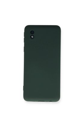 Evimdeyokyok Samsung Galaxy A01 Core Kılıf Nano İçi Kadife Silikon - Koyu Yeşil
