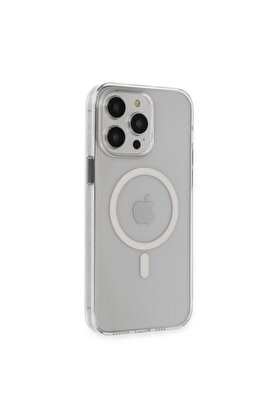 Evimdeyokyok Apple İphone 14 Pro Max Kılıf Tron Şeffaf Magsafe Kapak - Şeffaf