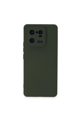 Evimdeyokyok Xiaomi Mi 13 Pro Kılıf Nano İçi Kadife Silikon - Koyu Yeşil