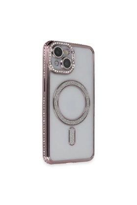 Evimdeyokyok Apple İphone 13 Kılıf Joke Simli Magneticsafe Kılıf - Pembe