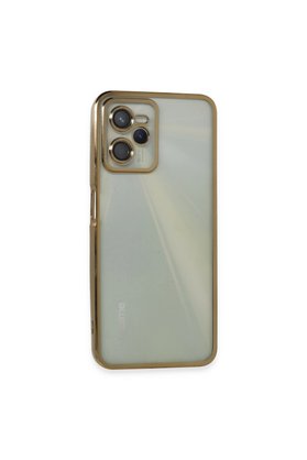 Evimdeyokyok Realme C35 Kılıf Razer Lensli Silikon - Gold