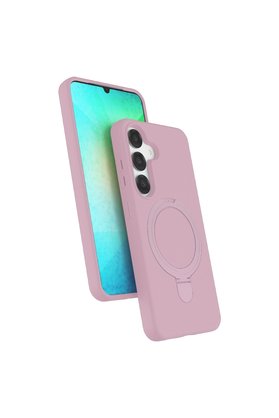 Evimdeyokyok Samsung Galaxy S25 Regal Magsafe Standlı Kapak - Açık Pembe