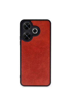 Evimdeyokyok Xiaomi Redmi 13 4G Kılıf Aras Deri Kapak - Kırmızı