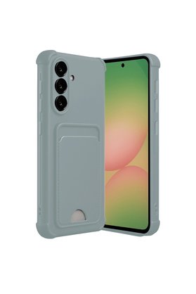 Evimdeyokyok Samsung Galaxy A56 Kılıf Kelvin Kartvizitli Silikon - Açık Yeşil