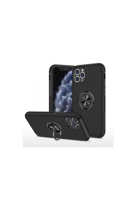 Evimdeyokyok Apple İphone 11 Pro Max Kılıf Elit Yüzüklü Kapak - Siyah