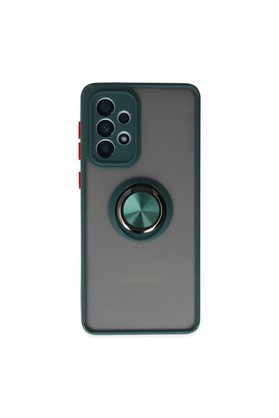 Evimdeyokyok Samsung Galaxy A33 5G Kılıf Montreal Yüzüklü Silikon Kapak - Yeşil