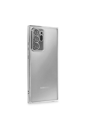 Evimdeyokyok Samsung Galaxy Note 20 Ultra Kılıf Razer Lensli Silikon - Gümüş