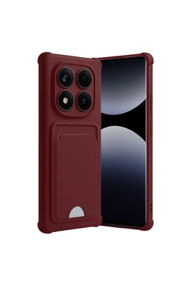 Evimdeyokyok Xiaomi Redmi Note 14 Pro 4G Kelvin Kartvizitli Silikon - Bordo