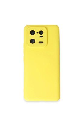 Evimdeyokyok Xiaomi Mi 13 Pro Kılıf Nano İçi Kadife Silikon - Sarı