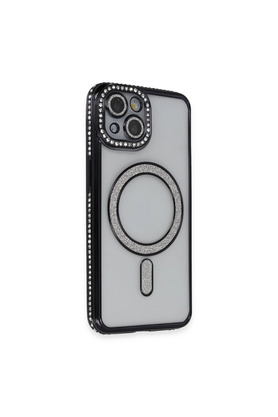 Evimdeyokyok Apple İphone 13 Kılıf Joke Simli Magneticsafe Kılıf - Siyah