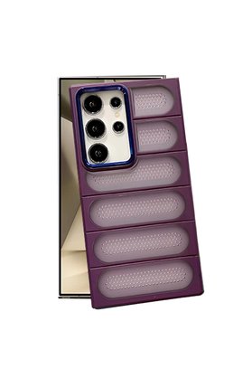 Evimdeyokyok Samsung Galaxy S24 Ultra Kılıf Airmax Silikon Kapak - Derin Mor