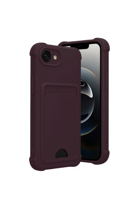 Evimdeyokyok Apple İphone 16E Kelvin Kartvizitli Silikon - Derin Mor
