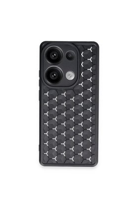 Evimdeyokyok Xiaomi Redmi Note 13 Pro 4G Kılıf Petek Silikon Kapak - Siyah