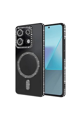 Evimdeyokyok Xiaomi Redmi Note 13 Pro 4G Joke Simli Magneticsafe Kılıf - Siyah