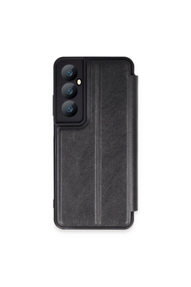 Evimdeyokyok Realme C65 Kılıf Flip Cover - Siyah