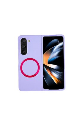 Evimdeyokyok Samsung Galaxy Z Fold 5 Kılıf Mata Fold Kapak - Lila