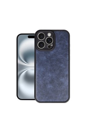 Evimdeyokyok Apple İphone 16 Pro Max Kılıf Aras Deri Kapak - Lacivert