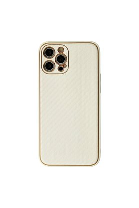 Evimdeyokyok Apple İphone 12 Pro Kılıf Coco Karbon Silikon - Beyaz