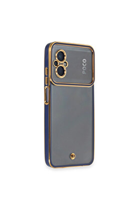 Evi̇mdeyokyok Xi̇aomi̇ Poco M5 Kılıf Li̇va Lens Si̇li̇kon - Mavi̇