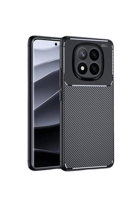 Evimdeyokyok Xiaomi Redmi Note 14 Pro Plus Kılıf Auto Focus Karbon Kapak - Siyah