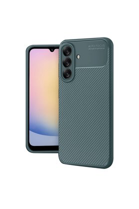 Evimdeyokyok Samsung Galaxy A17 5G Auto Focus Karbon Kapak - Koyu Yeşil
