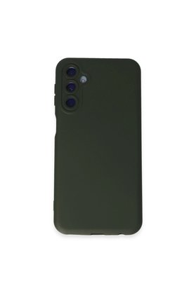 Evimdeyokyok Samsung Galaxy M14 5G Kılıf Nano İçi Kadife Silikon - Koyu Yeşil