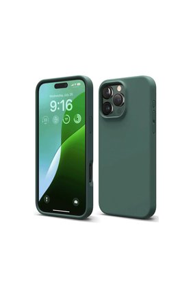 Evimdeyokyok Apple İphone 16 Pro Max Kılıf First Silikon - Koyu Yeşil