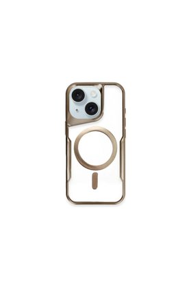 Evimdeyokyok Apple İphone 15 Plus Kılıf Boyi Magsafe Silikon Kapak - Kahverengi