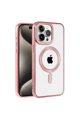 Evimdeyokyok Apple İphone 14 Pro Max Kılıf Kronos Magsafe Kapak - Rose Gold