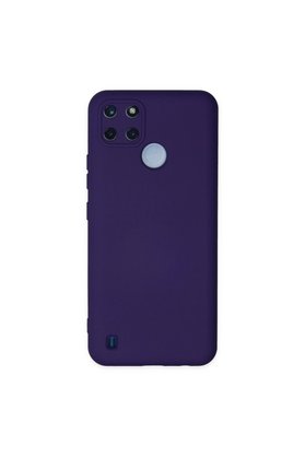 Evimdeyokyok Realme C25Y Kılıf Nano İçi Kadife Silikon - Mor