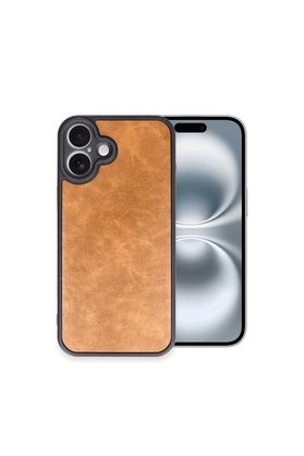 Evimdeyokyok Apple İphone 16 Plus Kılıf Aras Deri Kapak - Taba