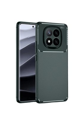 Evimdeyokyok Xiaomi Redmi Note 14 Pro 4G Kılıf Auto Focus Karbon Kapak - Koyu Yeşil