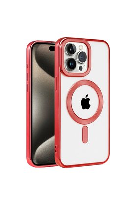 Evimdeyokyok Apple İphone 14 Pro Max Kılıf Kronos Magsafe Kapak - Kırmızı